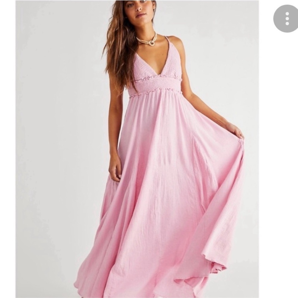 Free People Light Pink Maxi Dress